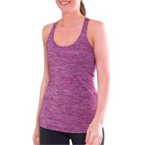 Lululemon Cool Racerback Tank Size 4 Heathered Dewberry Luxtreme